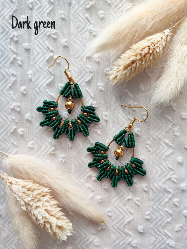 Boucles d&#039;oreilles &quot;GERALDINE&quot; - Doré