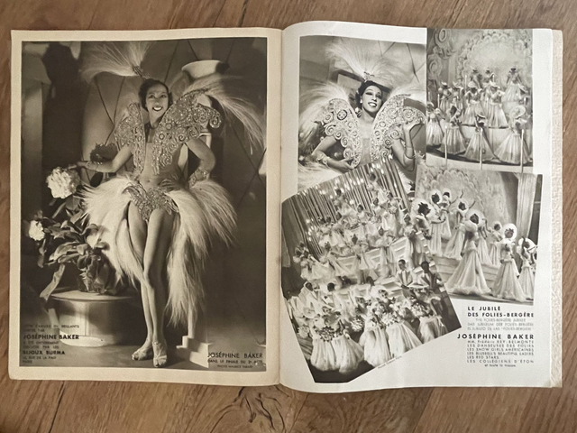 Revue Folies Bergère 1937. Paris. 'En super folies'. Joséphine Baker