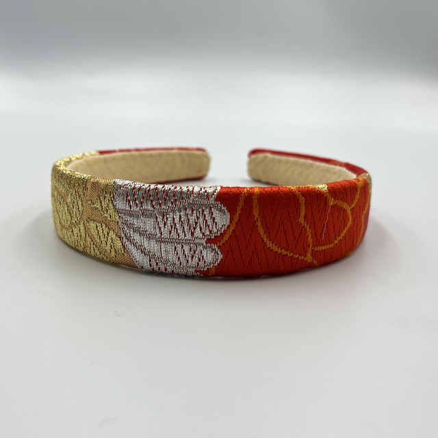 Serre-tête artisanal en tissu obi japonais 