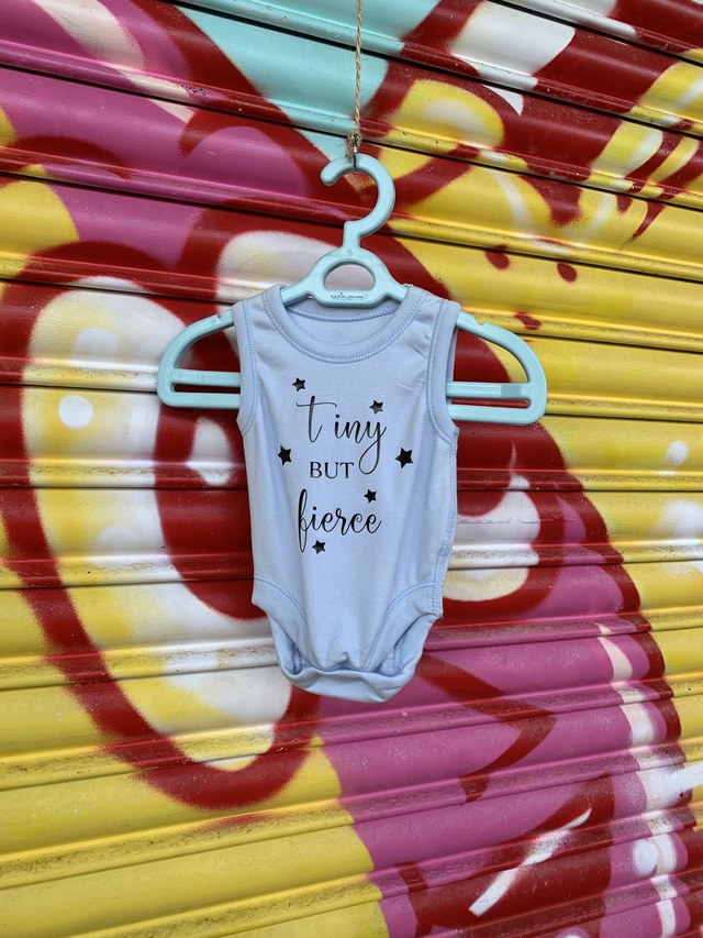 Tiny but fierce baby vest