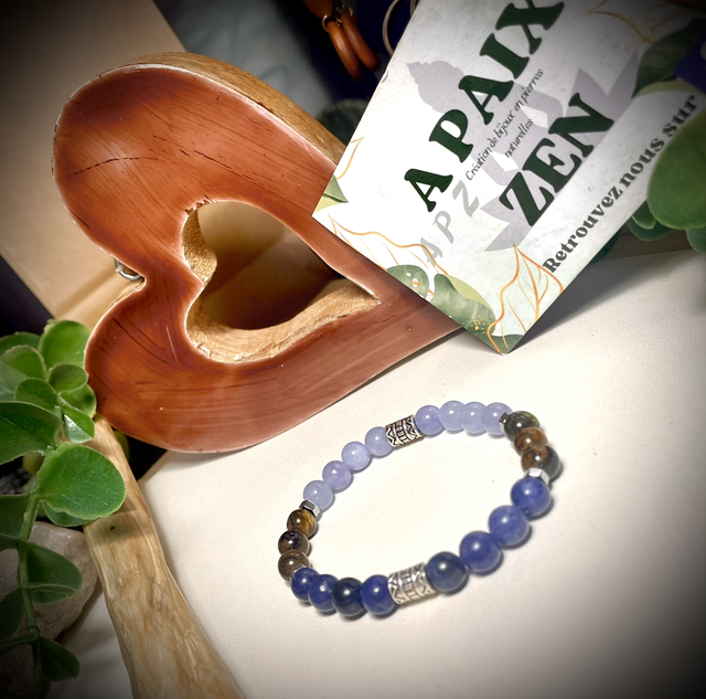 Enfant Hypersensible Calcédoine Sodalite et Œil du Tigre