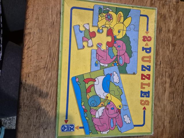 Puzzle deux pieces lapins