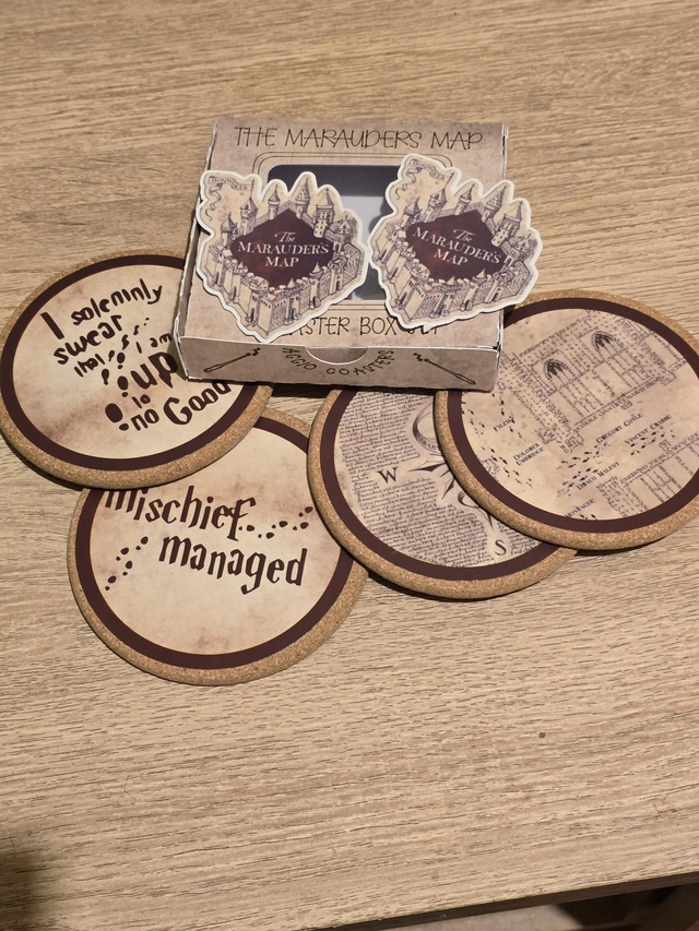 Marauders Map coaster set 