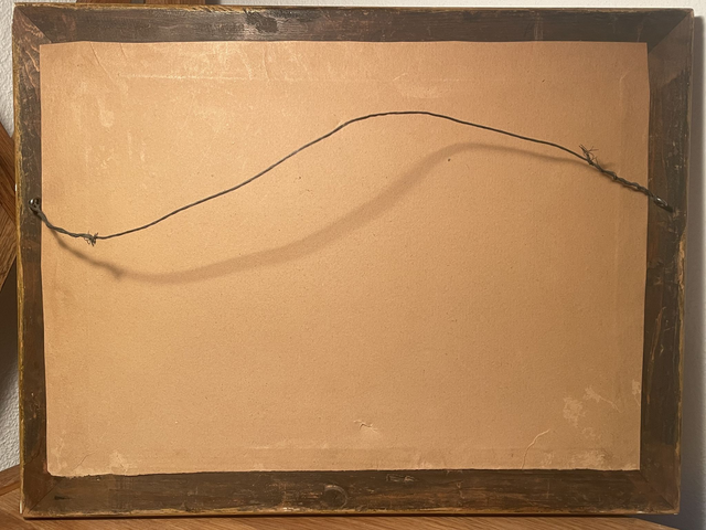 1930 Peinture encadrée Paysage Montagne