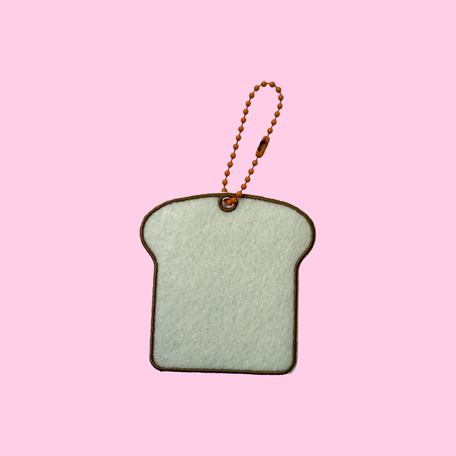 Friendship charm - Toast (w/ iron-on backing)