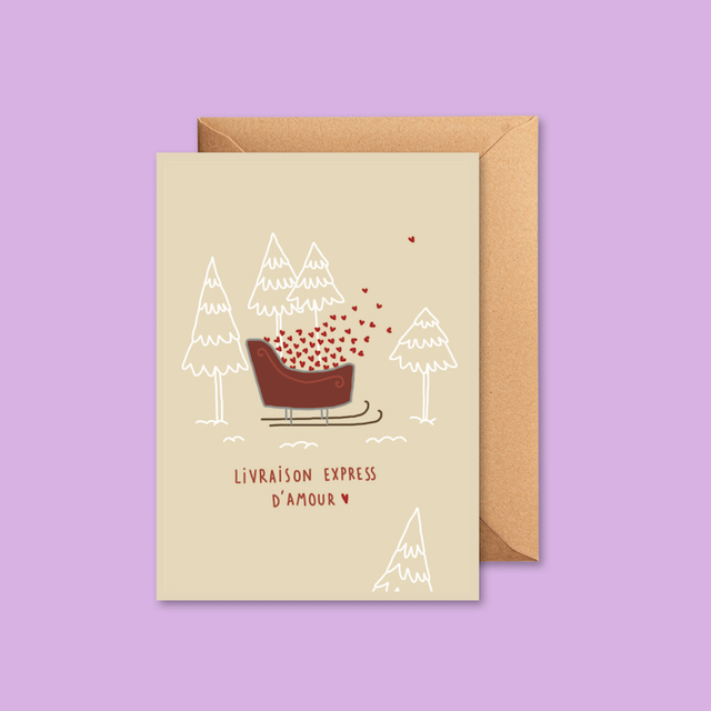 Livraison d&#039;amour - Carte