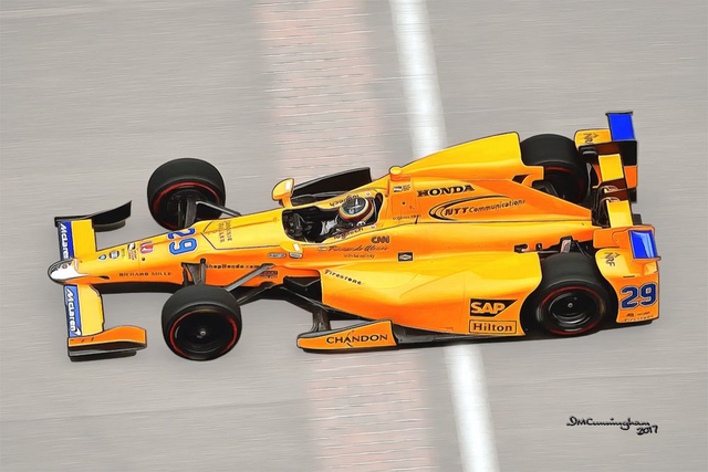 C170502 McLaren Dallara DWC12 Indy 500 Andretti #29 Alonso 2017