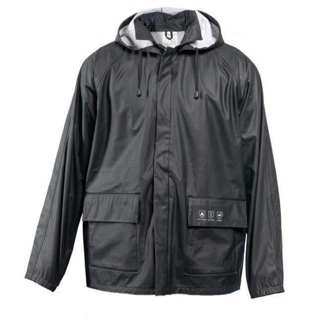 Regenjas Quite Right Navy, Brandvertragend, Antistatisch Maat S t/m XXX-Large