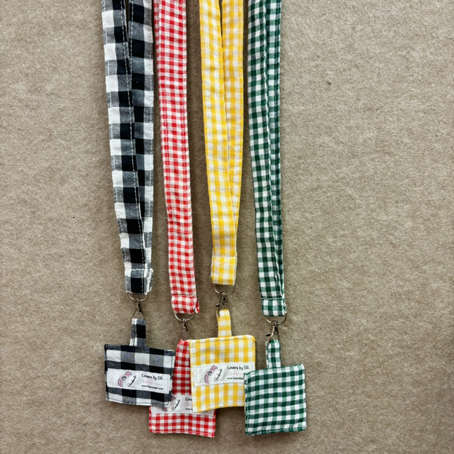 Colgantes de tela Vichy