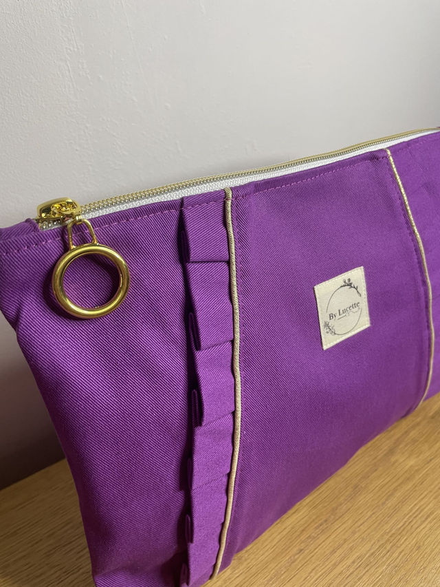 Grande trousse à volants Violet