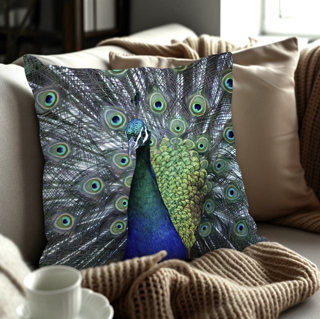 “The Stunning Peacock” Cushion 