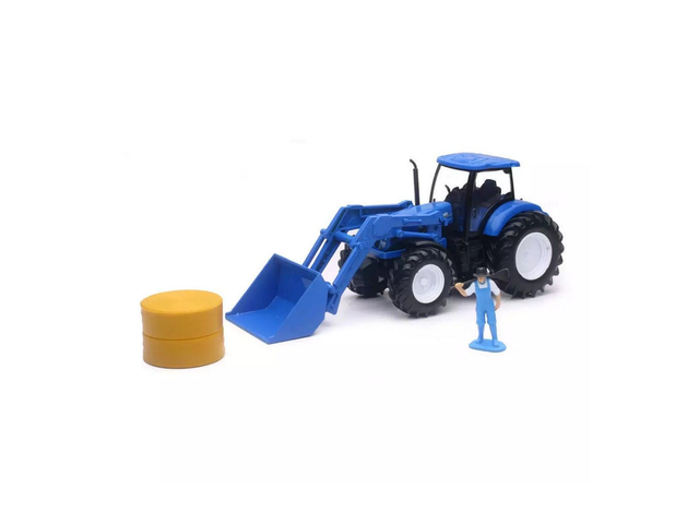 tracteur new holland T7.270+agriculteur newray 05523C 1/32