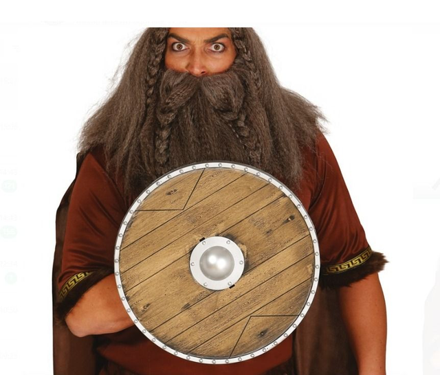 CARNEVALE  , SCUDO LEGNO VIKINGO (1)