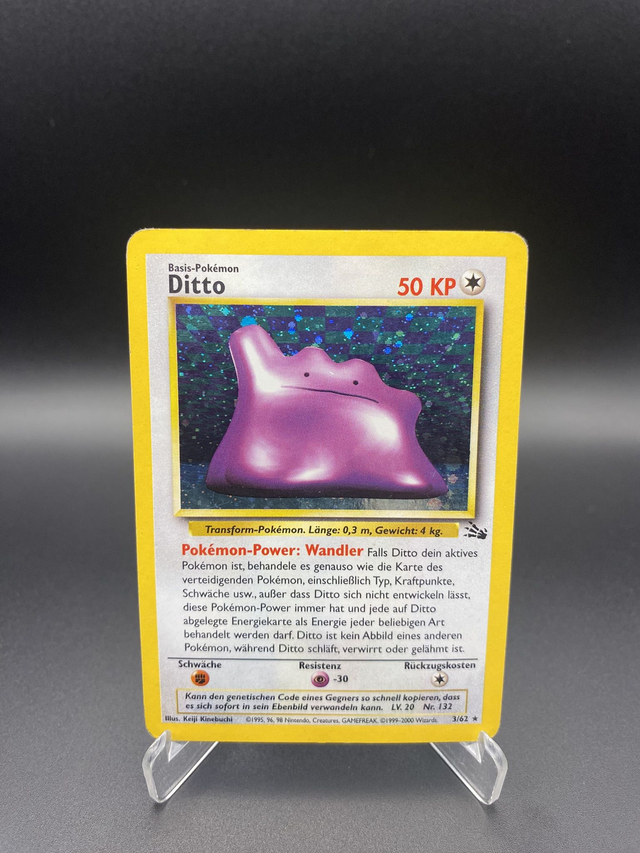 Ditto (3/62) Fossil - Good - DE - Holo Rare