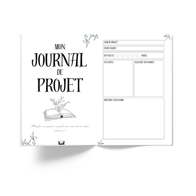 Intérieur carnet éternel A5 - Journal de projet