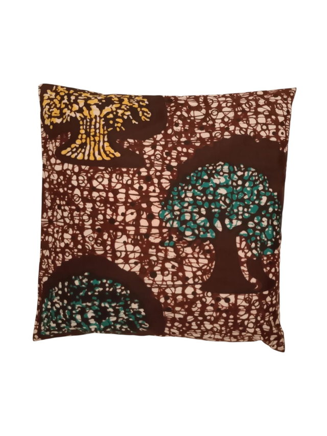 Taie d’Oreiller 40x40 cm en Wax – Fait Main, Unique &amp; Colorée