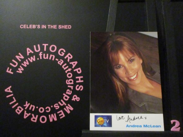 Andrea McLean Authentic Autographed GMTV 6x4 Cast Card (2)