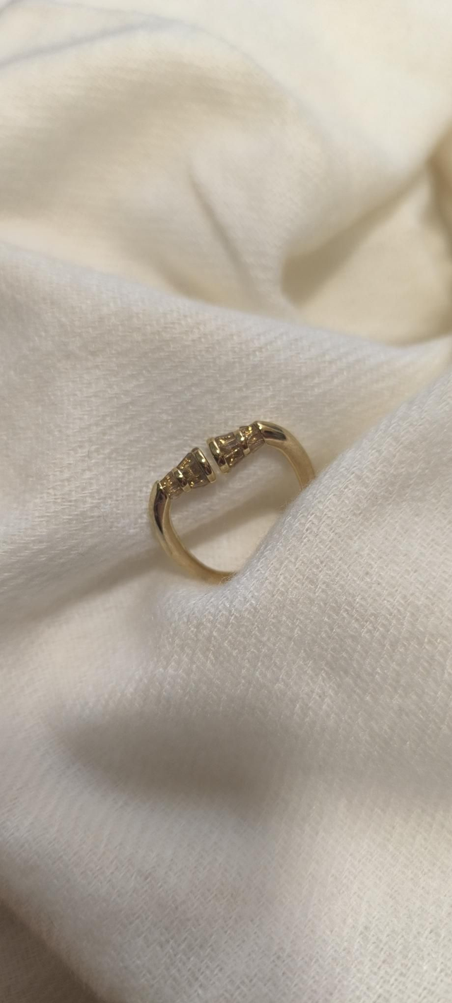 Bague vangovango cristal fumé double