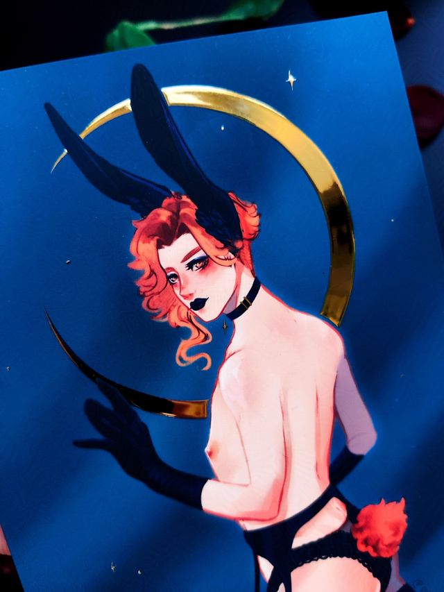 Bunny - Gold Foil - A4 / A5