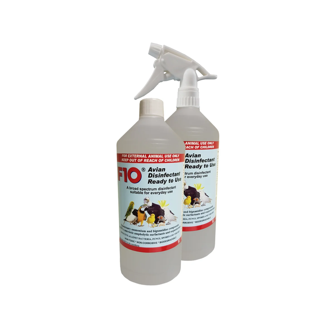 F10 Avian Disinfectant, Ready to Use 1Litre