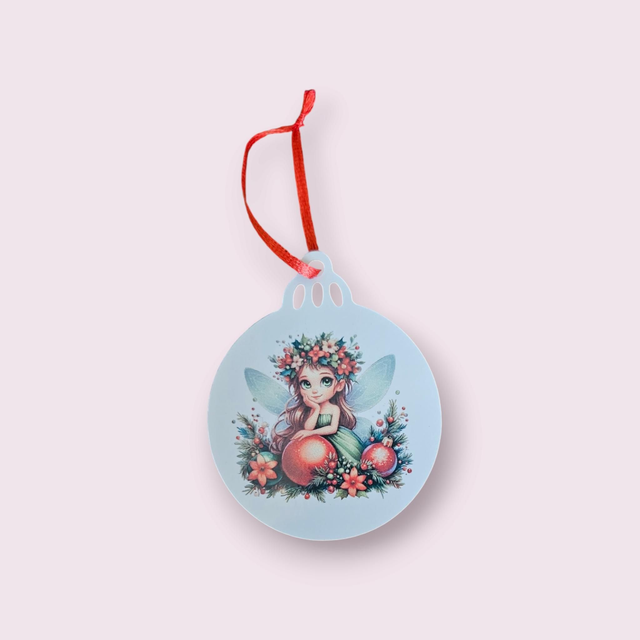 Boule de Noël attache fée 