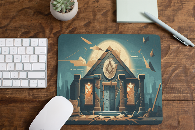 Masonic Mouse Mat - Temple