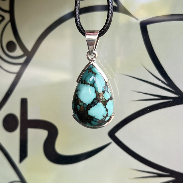 Pendentif en argent et Turquoise