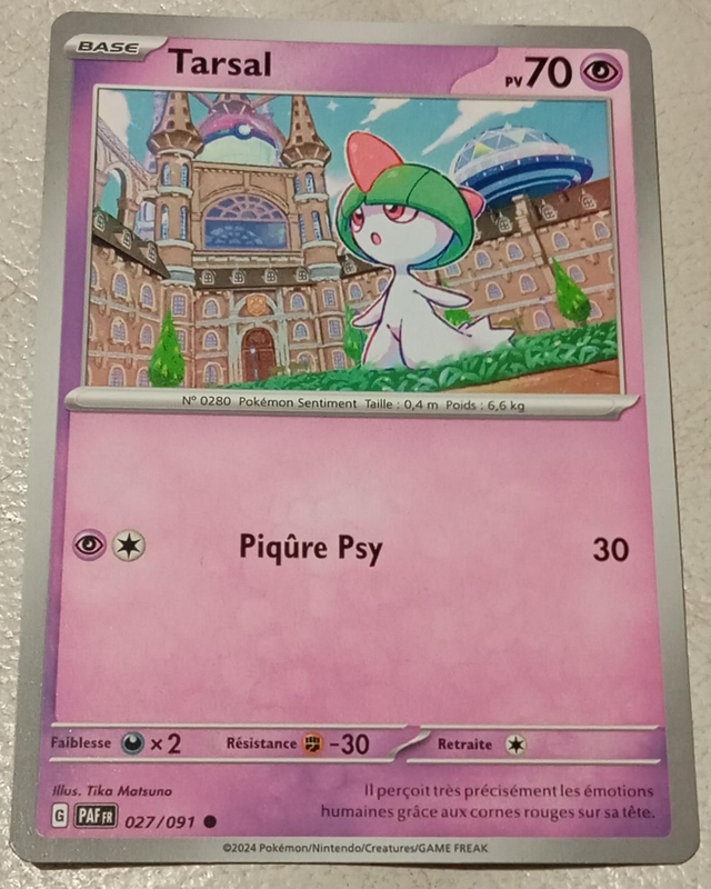 Carte pokémon Tarsal