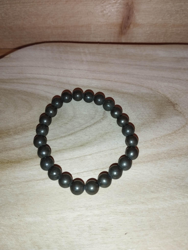 Pyrite bracelet en perles de 8 mm 
