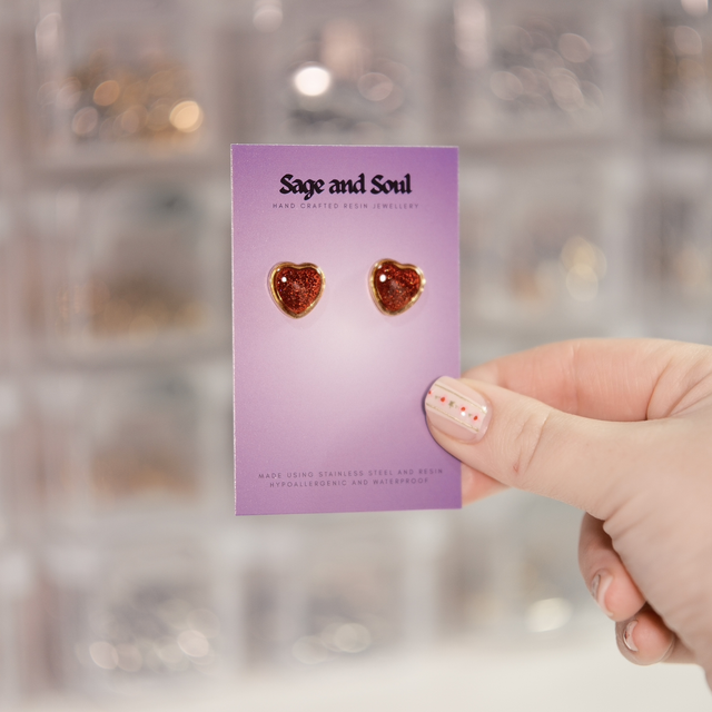 Sale - Heart Studs