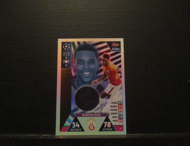 Garry Rodrigues - UEFA Champions League Match Attax 2018/19 Original Trading Card #417