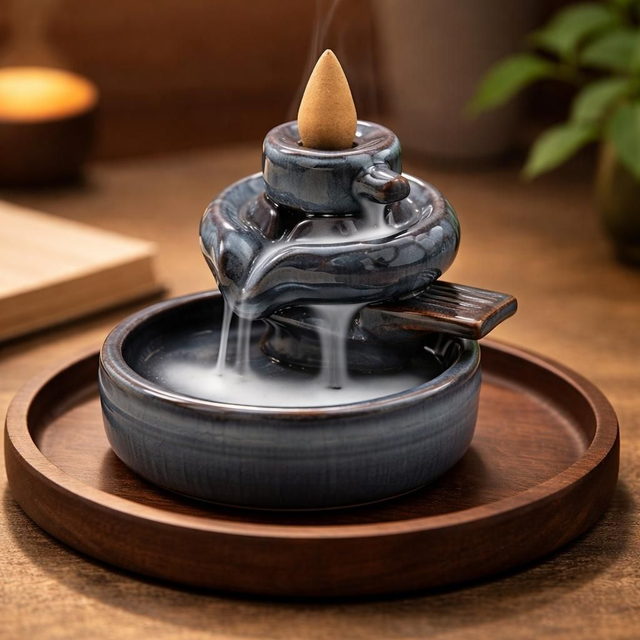 "Bassin" - Fontaine à encens - Céramique