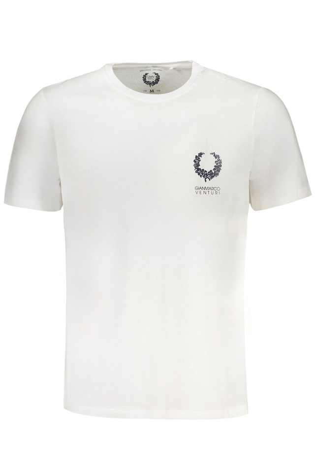 9612GIAN MARCO VENTURI T-SHIRT MANICHE CORTE UOMO BIANCO