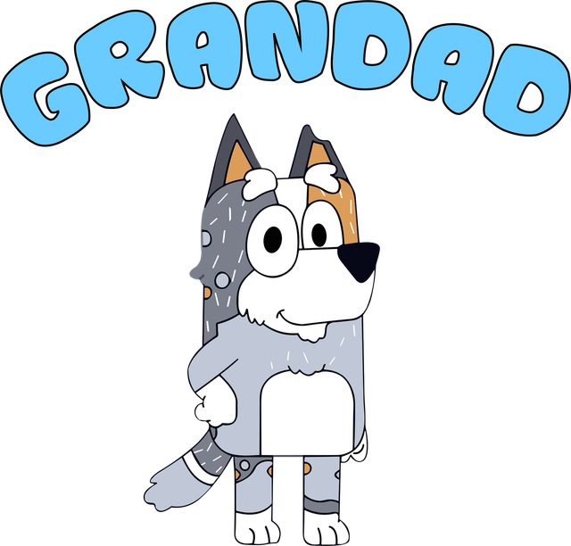 Bluey Grandad DTF