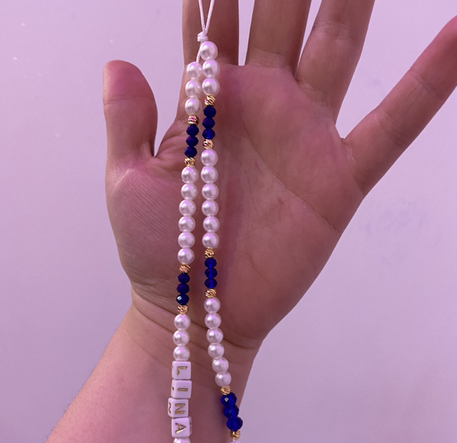 Bijoux de téléphone bleuet