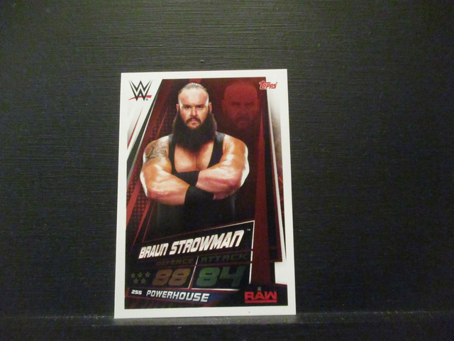 Braun Strowman - Stars Of The Show Slam Attax Universe Original Trading Card #255