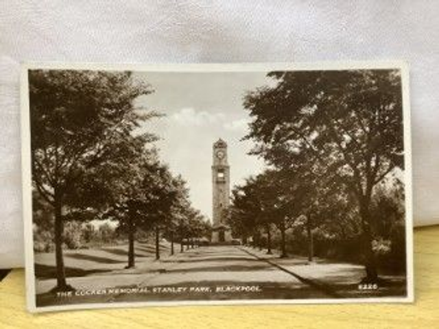 The Cocker Memorial, Stanley Park, Blackpool, Lancashire, D. Constance Ltd postcard. Our Ref No R466 £2.50
