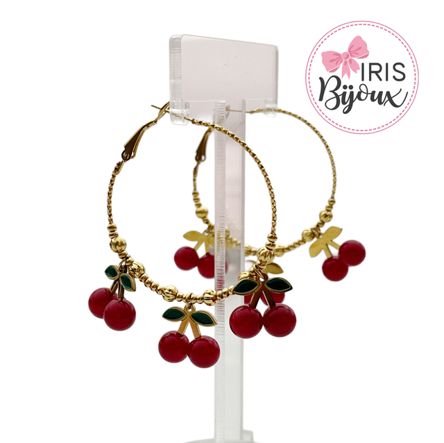 Orecchini cerchi Cherry 