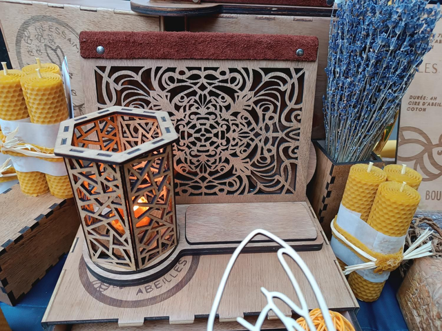 Porte livre lecture à la bougie 