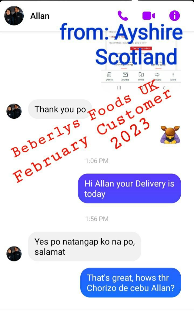 Customer Allan( February 2023- Ayshire Scotland)