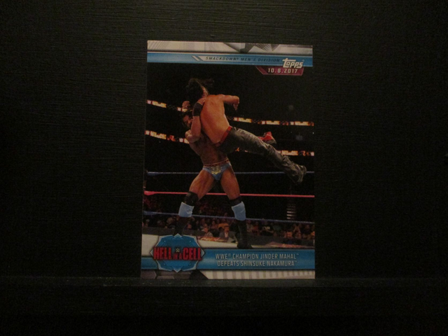 WWE Champion Jinder Mahal Defeats Shinsuke Nakamura - Champions Original Trading Card #61