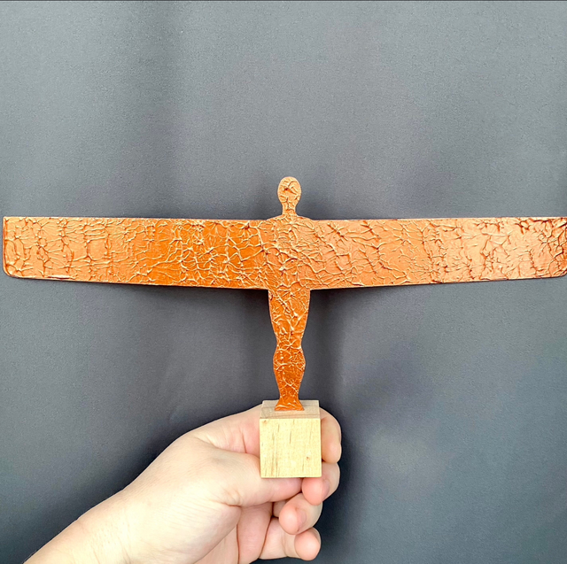 Angel of the North copper meets acrylic