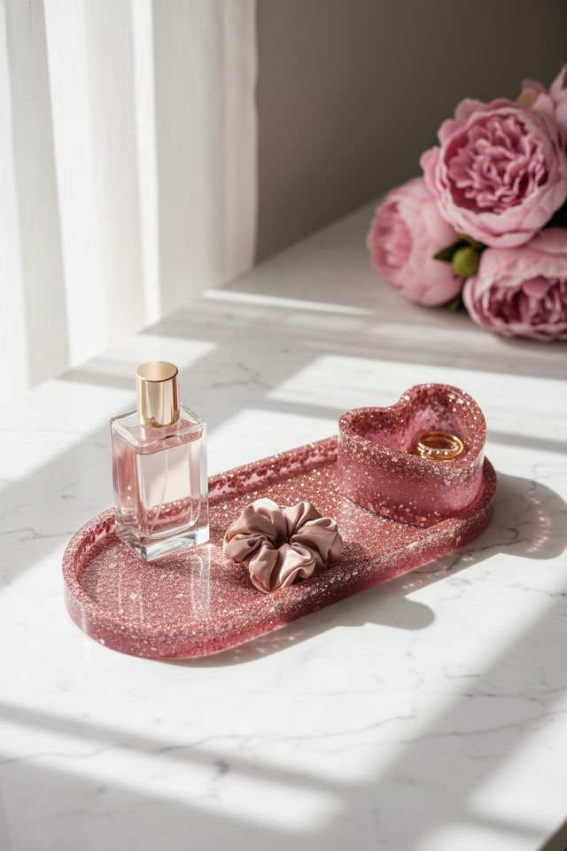 Plateau bijoux coeur - Camélia