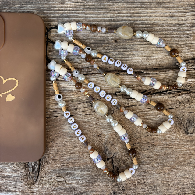 Grigri de téléphone Stone camel AMOUR - Taille S