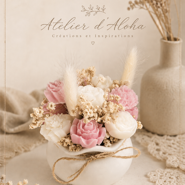 Petit bouquet de fondants fleur de coton 