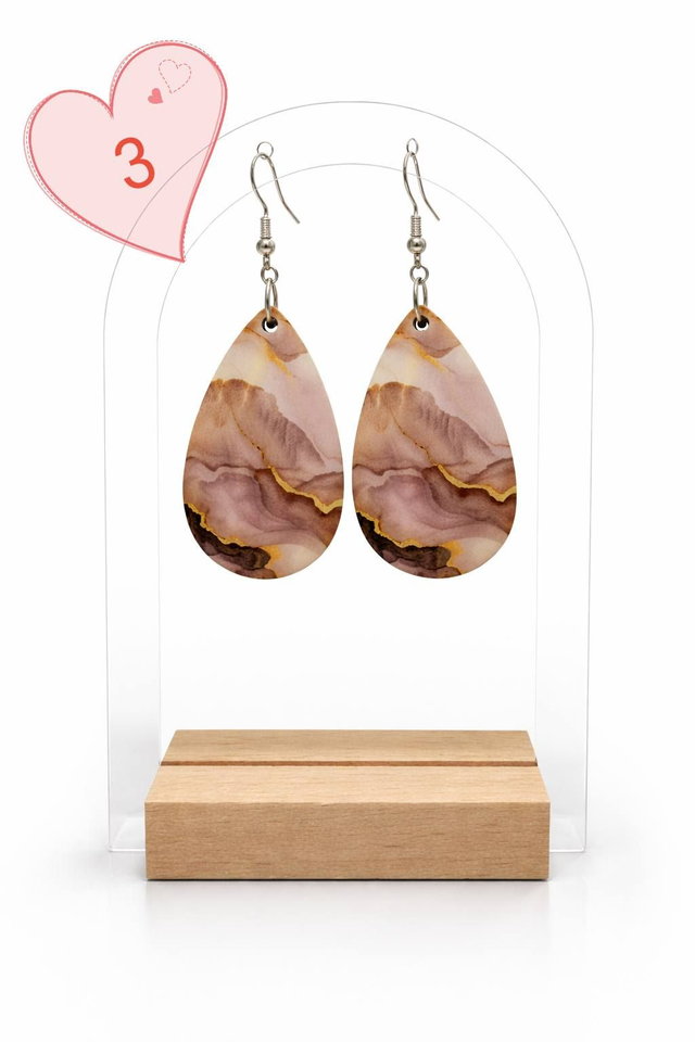 boucles d'oreilles en sublimation