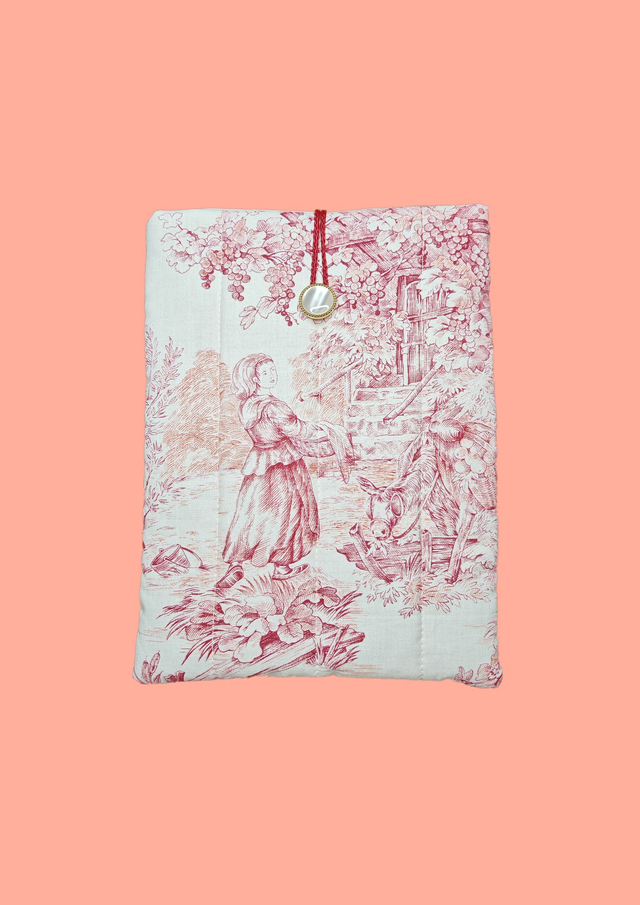 POCHETTE LIVRE "JOUY ROUGE" taille S