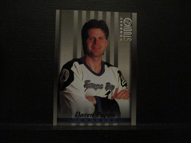 Daren Puppa - NFL 1997 Donruss Studio Ice Hockey Original Trading Card #44