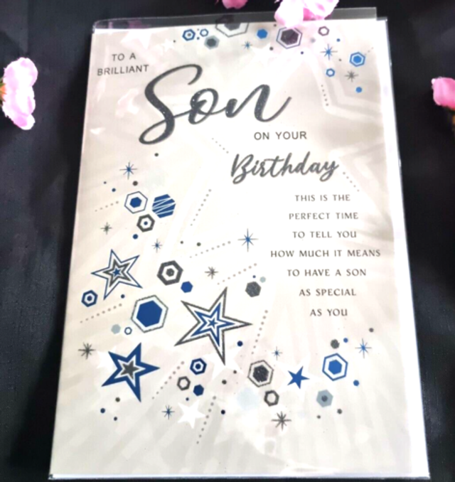 SON BIRTHDAY GREETING CARD
