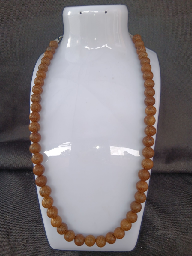 Parure Homme – Perles de Bois Naturelles 